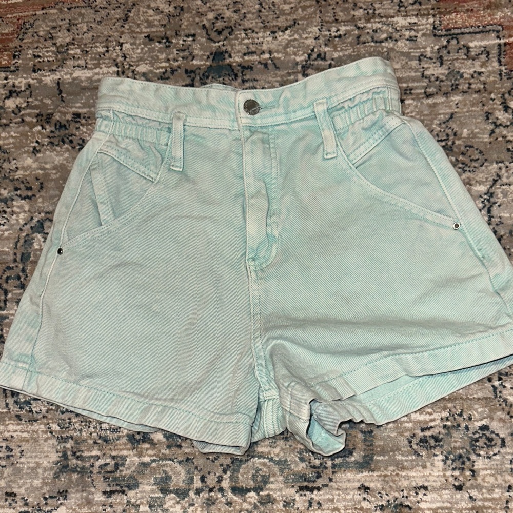 Only jeans- jean shorts mint green size small